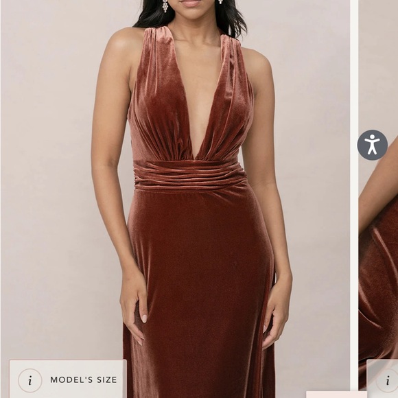 Emerald Green Crushed Velvet Dress - SIZE 8 - Picture 3 of 6